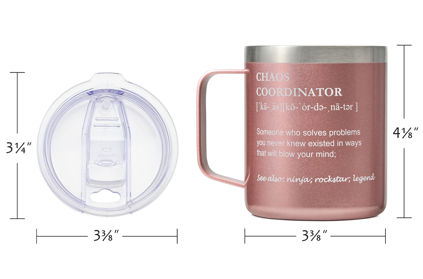Chaos Coordinator -14oz Rose Gold Mug