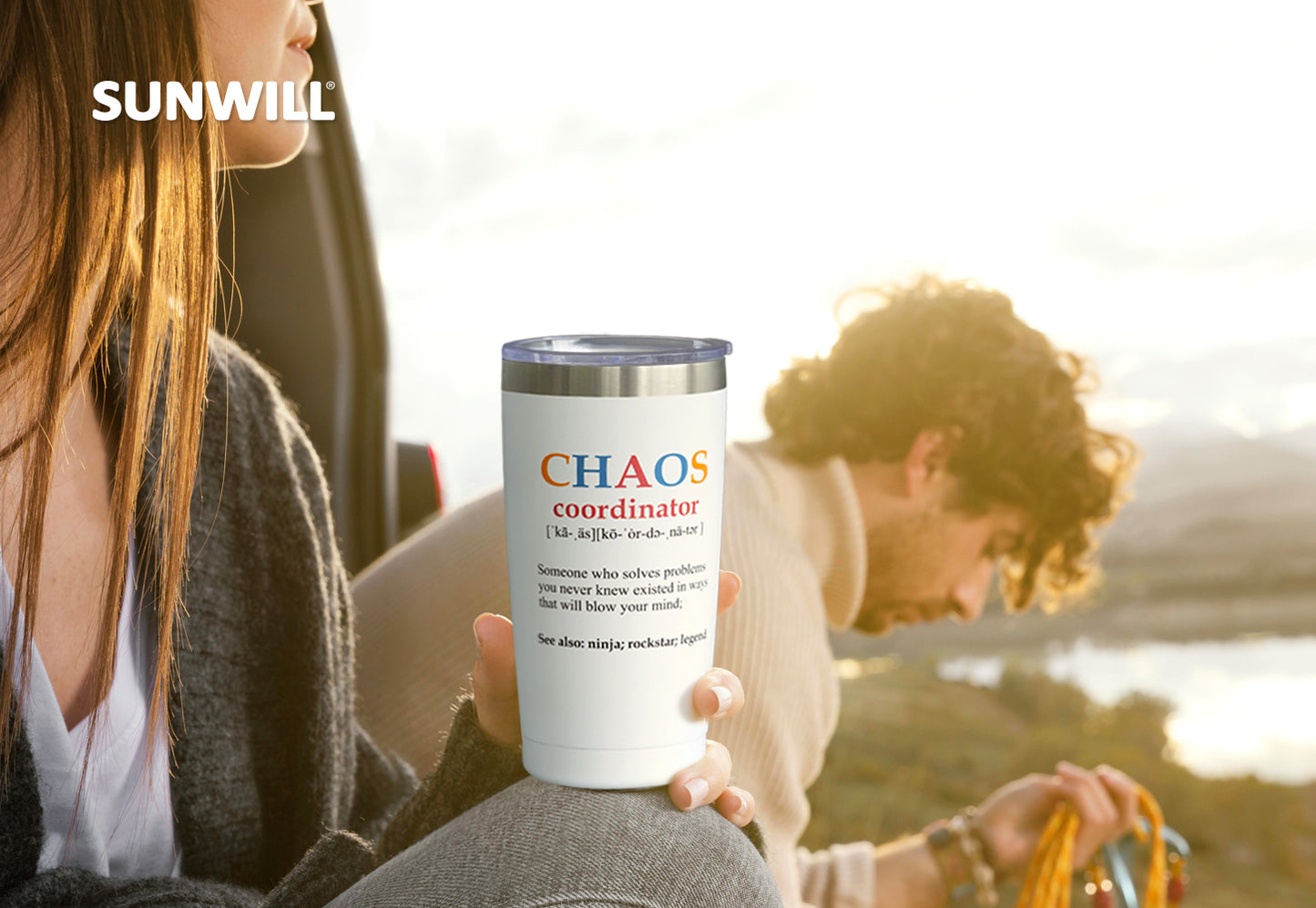Chaos Coordinator -20oz White Tumbler