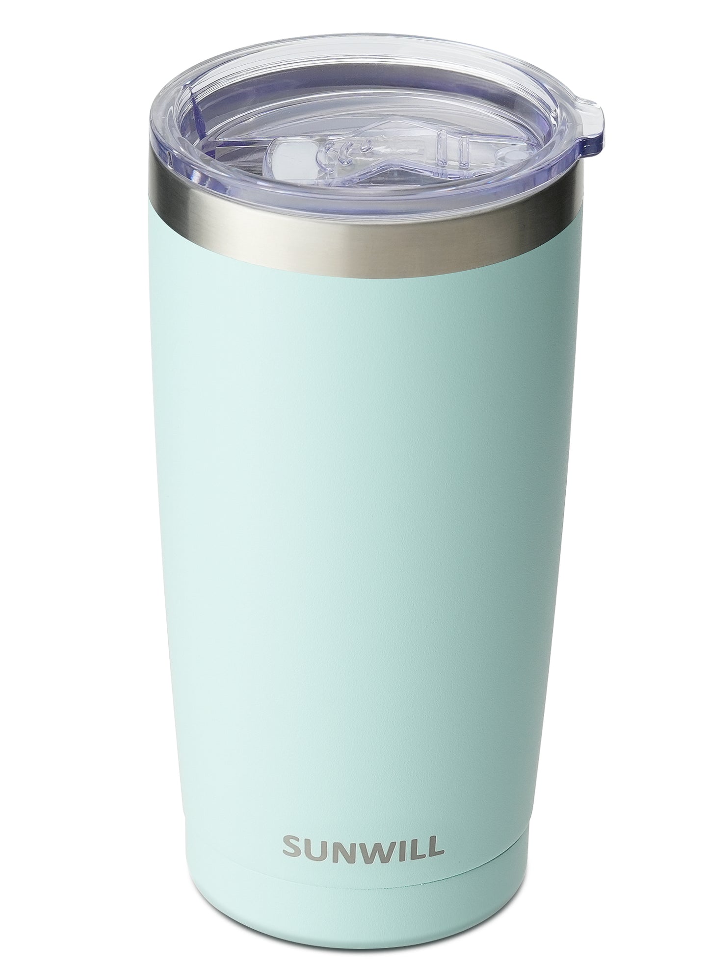 20oz Travel Tumbler With Sliding Lid - Powder Coated Mint