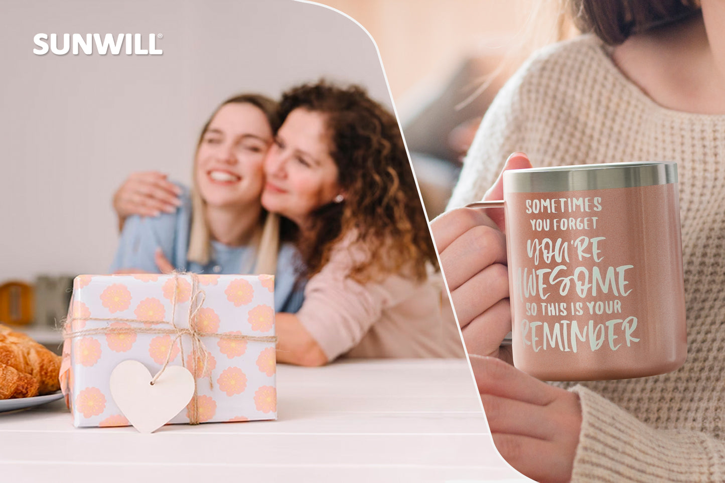 Sometimes You forget You're Awesome -14oz Rose Gold Mug