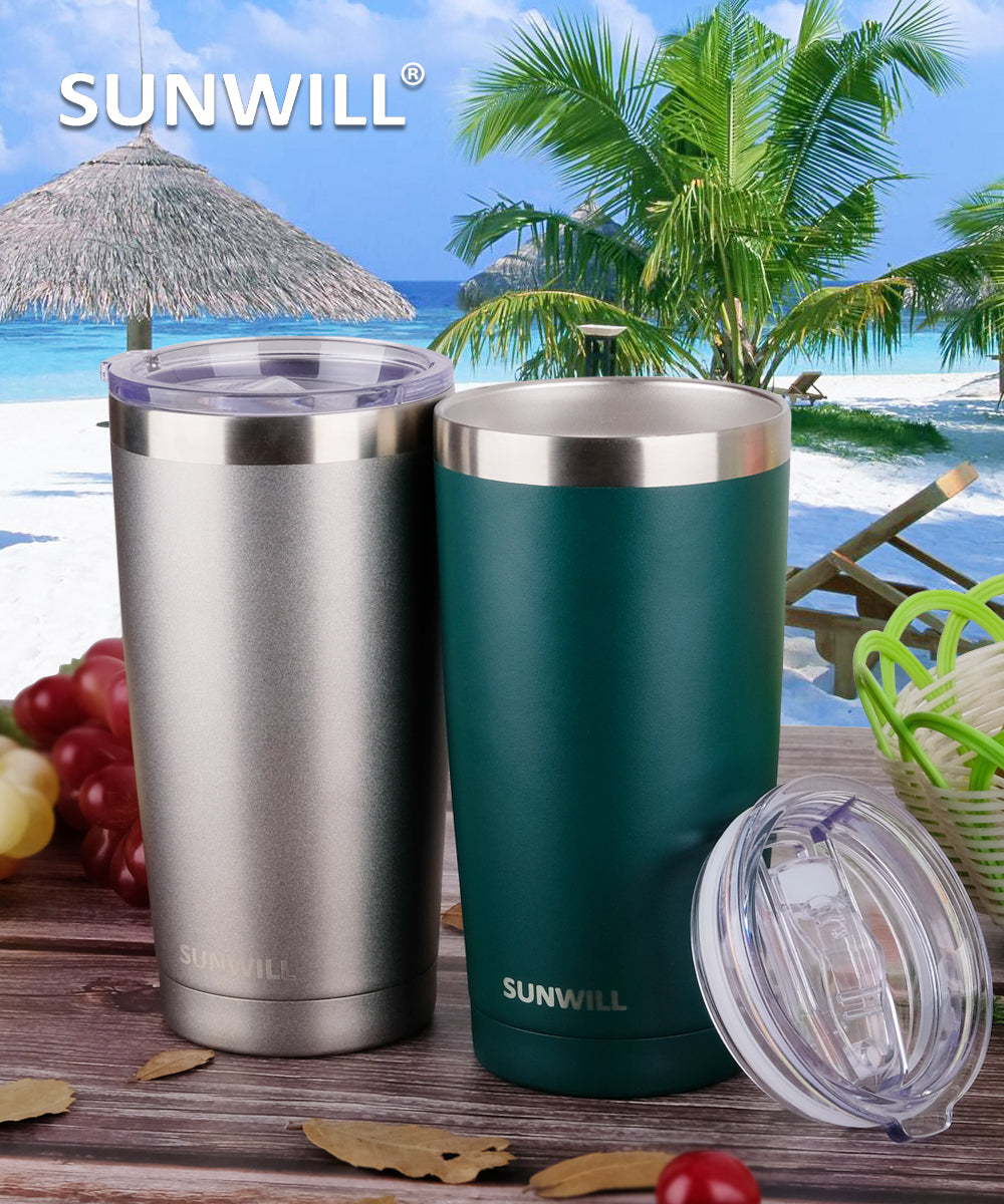 20oz Travel Tumbler With Sliding Lid - Cool Gray