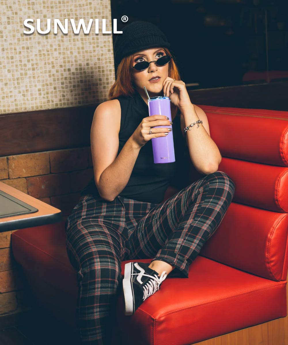 20oz Skinny Tumbler With Straw and Lid - Lavender
