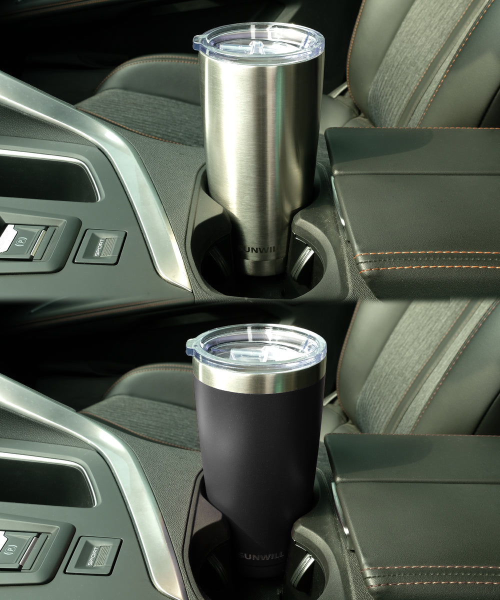 20oz Travel Tumbler With Sliding Lid - Powder Coated Dark Green