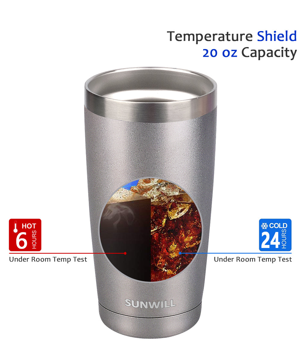20oz Travel Tumbler With Sliding Lid - Cool Gray