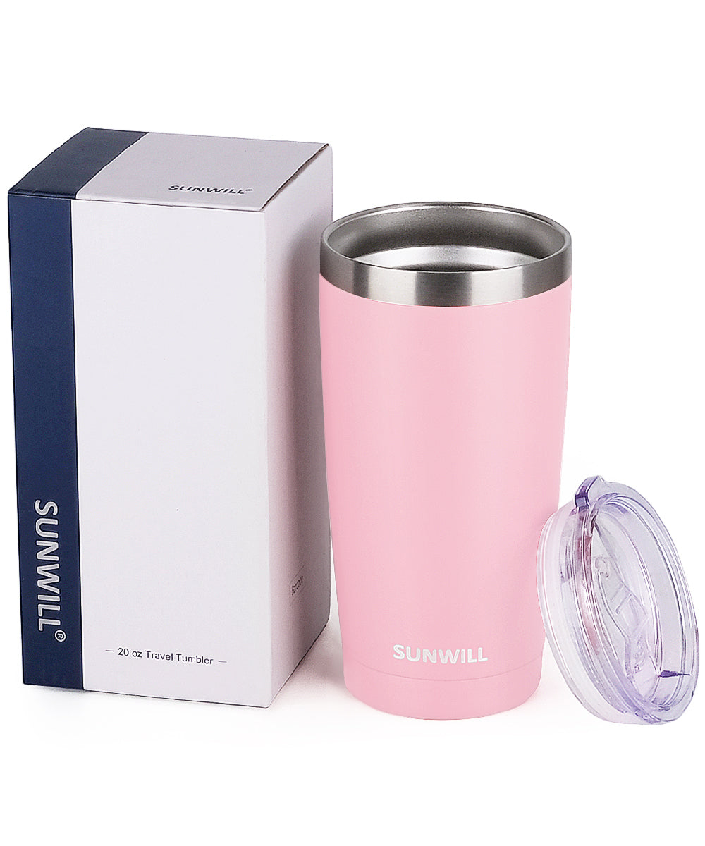 20oz Travel Tumbler With Sliding Lid - Powder Coated Sakura