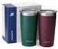 20oz Travel Tumbler With Sliding Lid - Powder Coated Forest Green & Plum