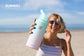 32oz Insulated Water Bottle with Straw - Powder Coated Gradiant Mint Sakura