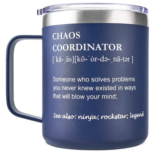 Chaos Coordinator -14oz Navy Mug