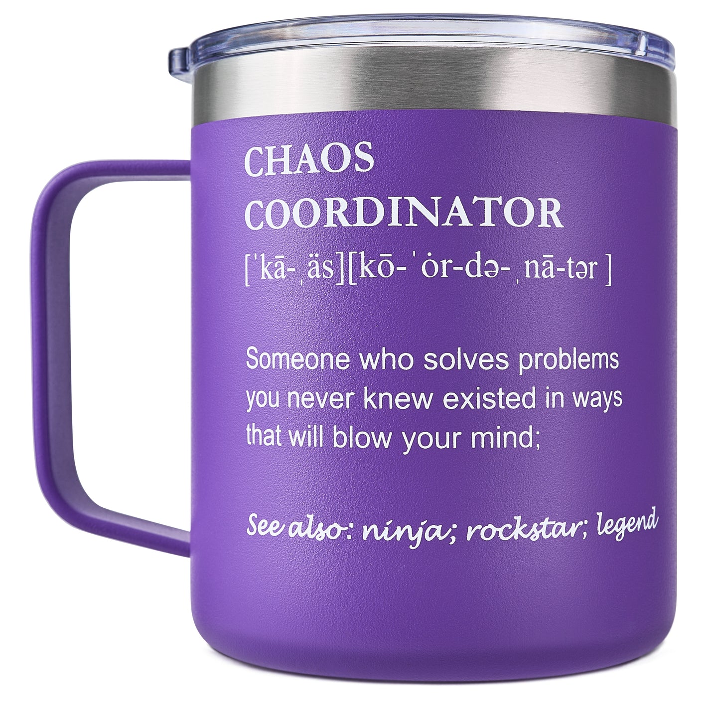 Chaos Coordinator -14oz Purple Mug