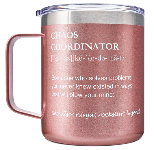 Chaos Coordinator -14oz Rose Gold Mug