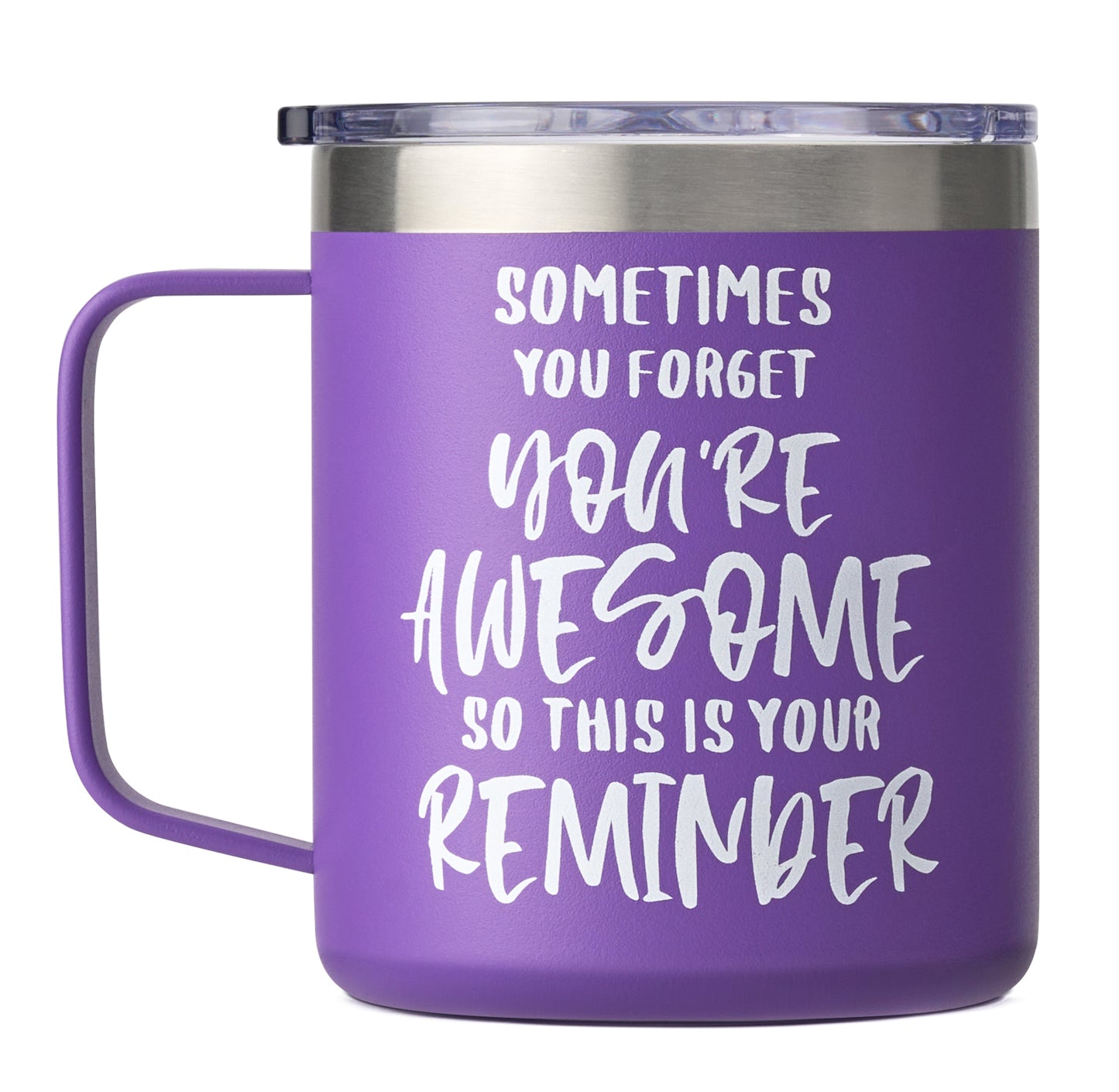 Sometimes You forget You're Awesome -14oz Purple Mug