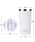 20oz Travel Tumbler With Sliding Lid - Powder Coated White