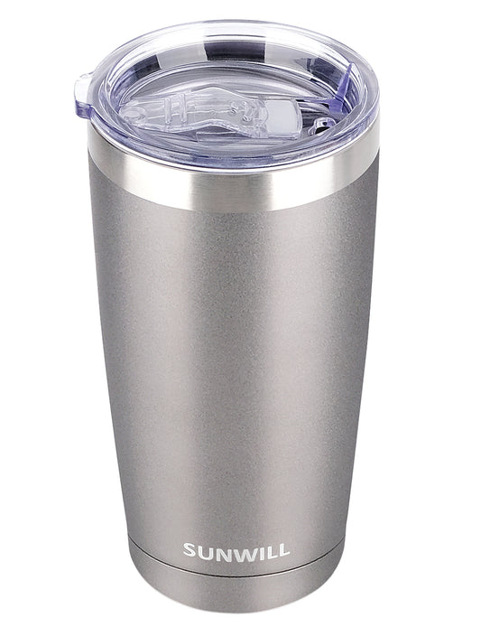 20oz Travel Tumbler With Sliding Lid - Cool Gray