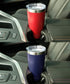 20oz Travel Tumbler With Sliding Lid - Powder Coated Wine & Navy