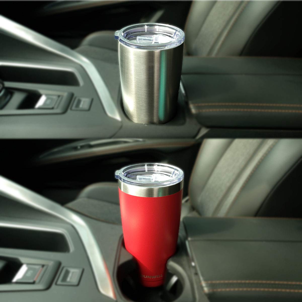 20oz Travel Tumbler With Sliding Lid - Silver