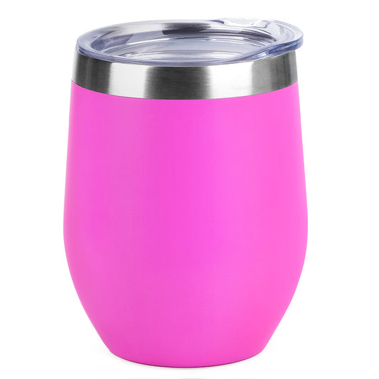 12oz Wine Tumbler With Lid - Magenta