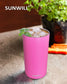 12oz Skinny Tumbler With Sliding Lid - Hot Pink