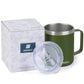 14oz Coffee Mug With Sliding Lid - Powder Coated Olive