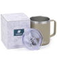 14oz Coffee Mug With Sliding Lid - Powder Coated Taupe