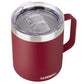 14oz Coffee Mug With Sliding Lid - Powder Coated Wine Red