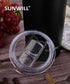 Spill and Splash Resistant Sliding Lid for 14oz Mugs and 20oz Tumblers