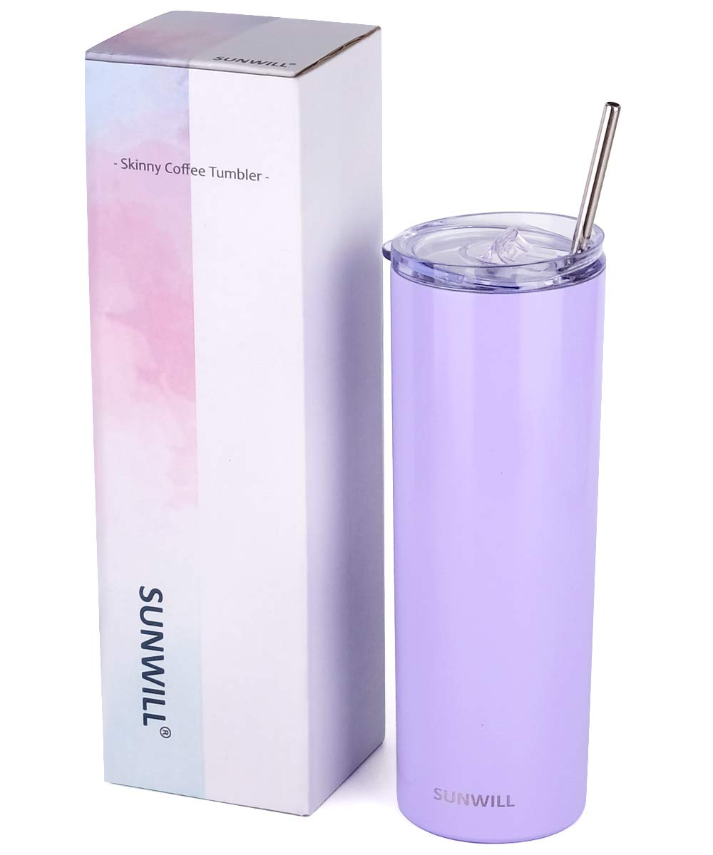 20oz Skinny Tumbler With Straw and Lid - Lavender