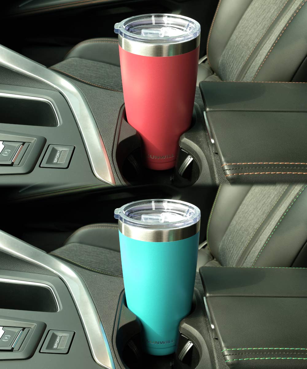 20oz Travel Tumbler With Sliding Lid - Powder Coated Coral