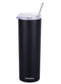 20oz Skinny Tumbler With Straw and Lid - Black