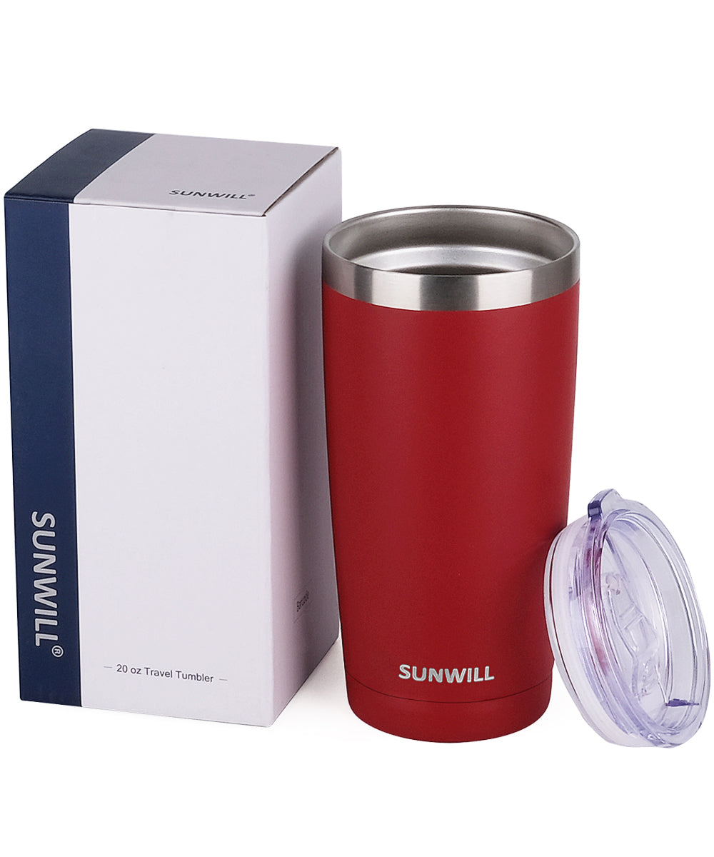 SUNWILL Insulated Wine Tumbler with Lid Rose Gold, Double Wall Stainless  Steel Stemless Insulated Wi…See more SUNWILL Insulated Wine Tumbler with  Lid
