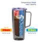 24oz Coffee Travel Mug With Sliding Lid - Powder Coated Royal Blue