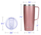 24oz Coffee Travel Mug With Sliding Lid - Rose Gold