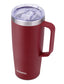 24oz Coffee Travel Mug With Sliding Lid - Powder Coated Wine Red