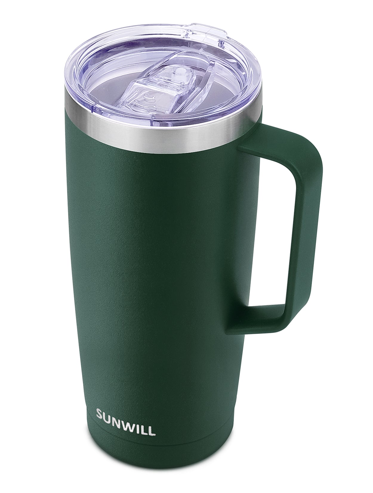 24oz Coffee Travel Mug With Sliding Lid - Powder Coated Forest Green