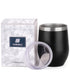 12oz Wine Tumbler With Lid - Black