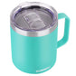14oz Coffee Mug With Sliding Lid - Powder Coated Teal