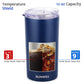 12oz Skinny Tumbler With Sliding Lid - Navy Blue