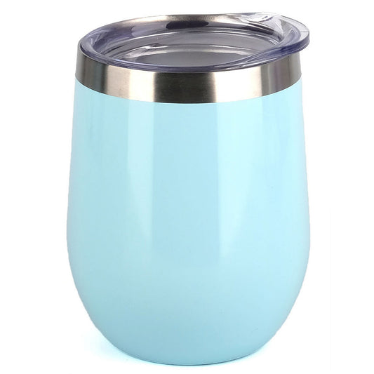 12oz Wine Tumbler With Lid - Pearl Blue