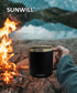 14oz Coffee Mug With Sliding Lid - Powder Coated Black