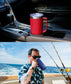 24oz Coffee Travel Mug With Sliding Lid - Powder Coated Navy Blue