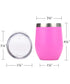 12oz Wine Tumbler With Lid - Magenta