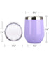 12oz Wine Tumbler With Lid - Lavender