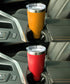 20oz Travel Tumbler With Sliding Lid - Powder Coated Orange