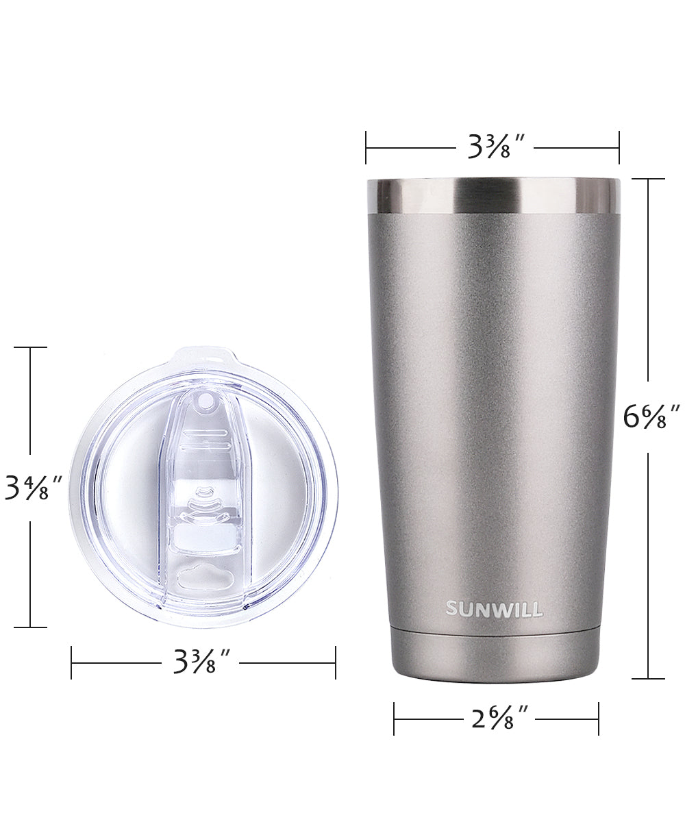 20oz Travel Tumbler With Sliding Lid - Cool Gray