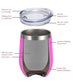 12oz Wine Tumbler With Lid - Magenta