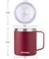 14oz Coffee Mug With Sliding Lid - Powder Coated Wine Red
