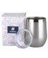 12oz Wine Tumbler With Lid - Silver
