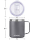 14oz Coffee Mug With Sliding Lid - Cool Grey & Rose Gold