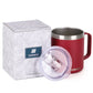 14oz Coffee Mug With Sliding Lid - Powder Coated Wine Red