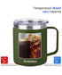 14oz Coffee Mug With Sliding Lid - Powder Coated Olive