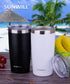20oz Travel Tumbler With Sliding Lid - Powder Coated Black